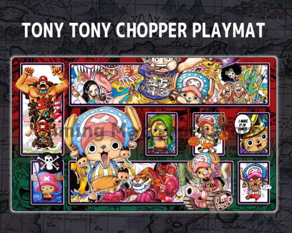 Custom Tony Tony Chopper Red Green mat
