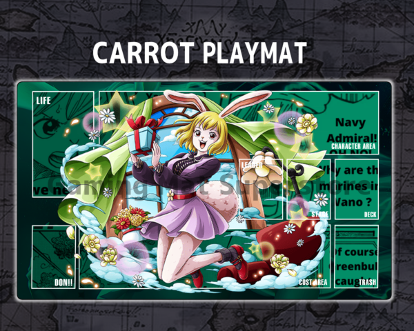 Custom Carrot Green mat