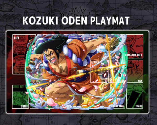 Custom Kozuki Oden Red Green mat