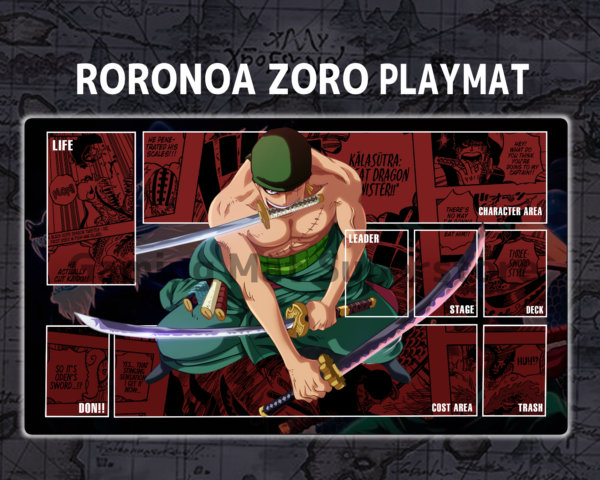 Custom Roronoa Zoro Red mat