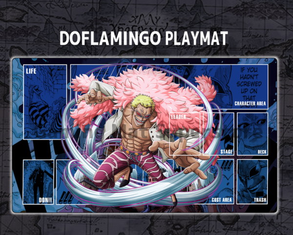Custom Donquixote Doflamingo Blue mat