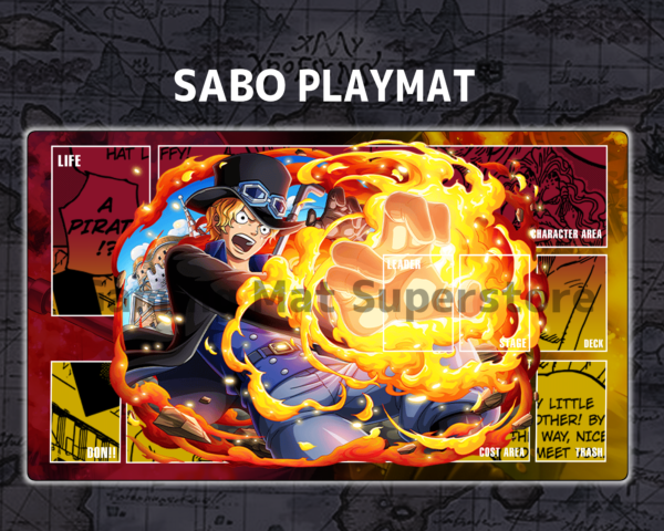 Custom Sabo Red Yellow mat