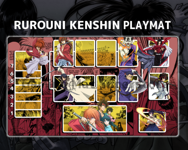 Custom Rurouni Kenshin Union Arena Red mat