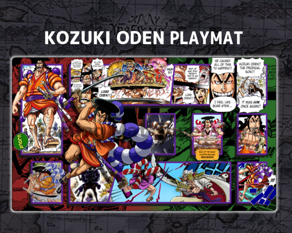 Custom Kozuki Oden Red Green mat
