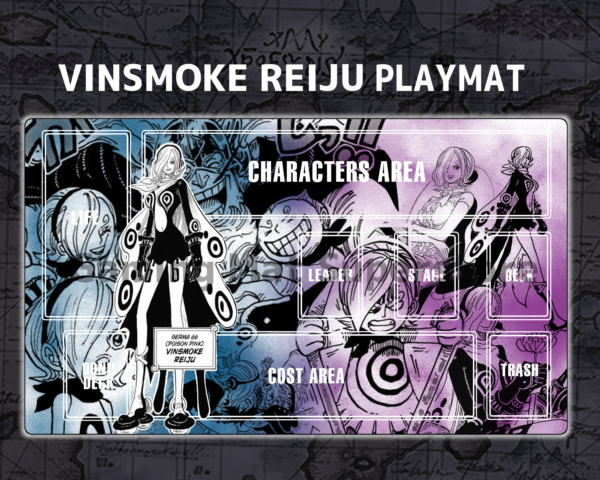 Custom Vinsmoke Reiju Blue Purple mat
