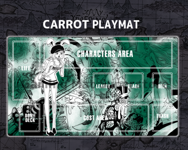 Custom Carrot Green mat