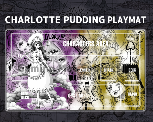 Custom Pudding Purple Yellow mat