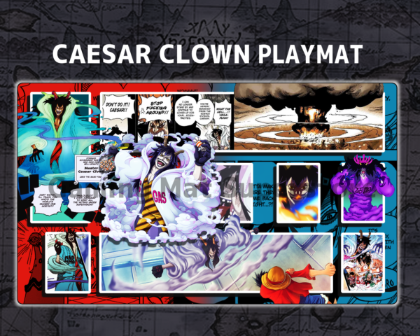 Custom Caesar Clown Red Blue mat