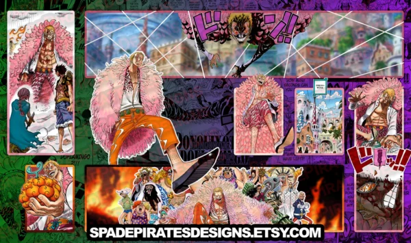 Donquixote Doflamingo (Green/Purple) Playmat