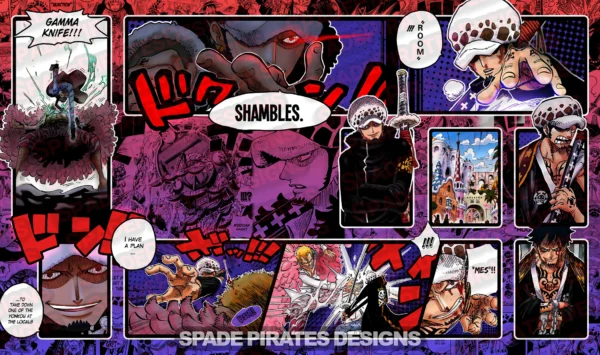 Trafalgar Law (Red/Purple) Playmat