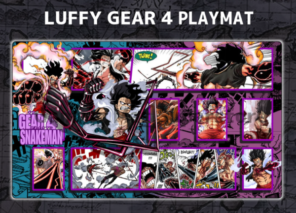 Custom Luffy G4 Snake Man - Purple Blue mat