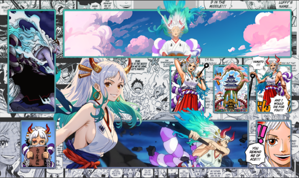 Yamato (Vs Kaido) (Green/Yellow) Playmat