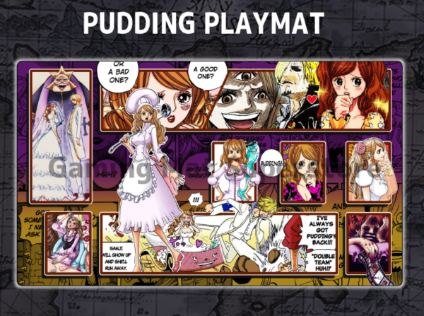 Custom Pudding Purple Yellow mat