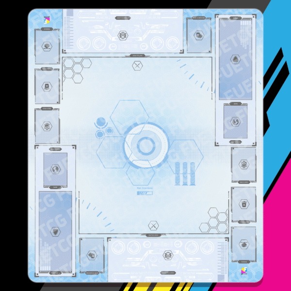 Playmat double player for gundam cardgame - Design from FuêTCG