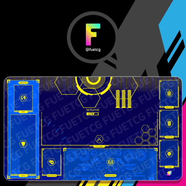 Playmat single player for gundam cardgame - Design from FuêTCG